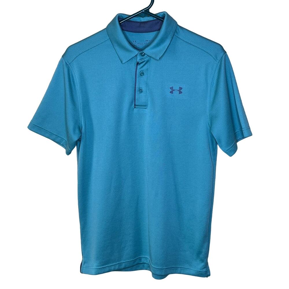 Under Armour Green Heat Gear Polo Shirt S